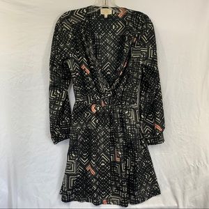 Collective Concepts Black/Cream Tribal Dress